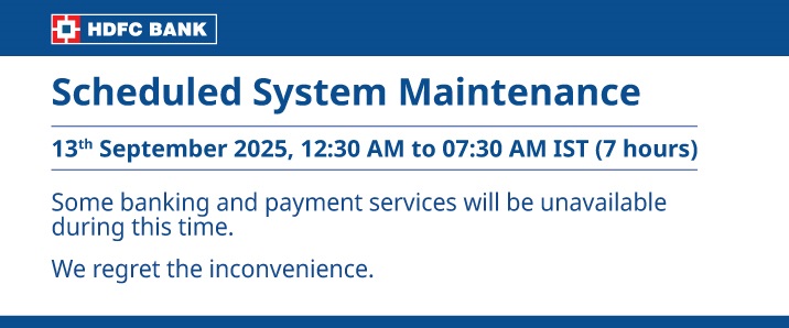 Scheduled maintenance